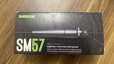xrom kalonkalar: Shure SM57 – kardioid dinamik alət mikrofonu Xüsusiyyətlər: - — 1