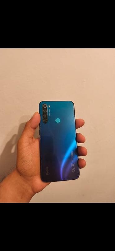 hard disk ssd: Redmi 8, 64 GB, rəng - Göy, Barmaq izi — 2