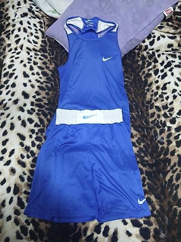 Cinslər: Nike Dri‑FIT boks dəsti - Rəng: mavi (ağ elastik bel kəməri ilə) - — 1