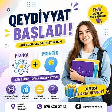 demir qapi gence: Repetitor, Fizika, Azərbaycan dili, Abituriyent hazırlığı — 2
