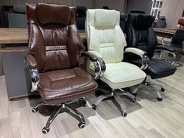 ofisde islenib: Yeni, Təkərli, Qolları tənzimlənir, Dəri — 4