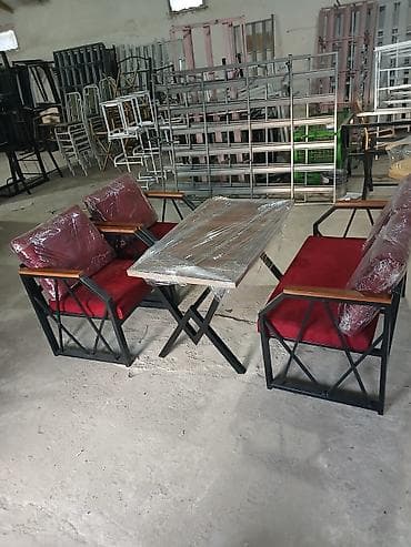 stol stullar: Balkon üçün, Açılmayan, Dördbucaq masa — 7