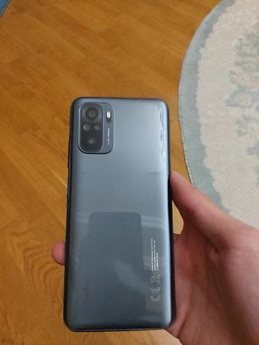 telfon ekranı: Redmi Note 10, 128 GB, rəng - Boz, Qırıq — 1