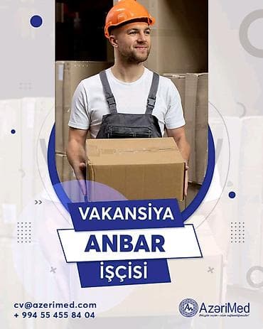 anbarda fəhlə: Yükvuran fəhlə tələb olunur, 18-29 yaş, 1 ildən az təcrübə, Aylıq ödəniş — 1