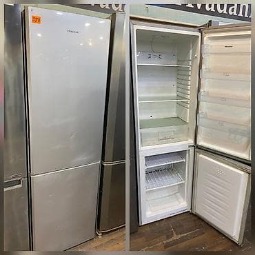 regular televizor: 2 qapılı Hisense Soyuducu Satılır, rəng - Boz — 1