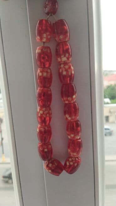 ebonit tesbeh: Qədimi kəhrəba təsbeh 16daş — 2