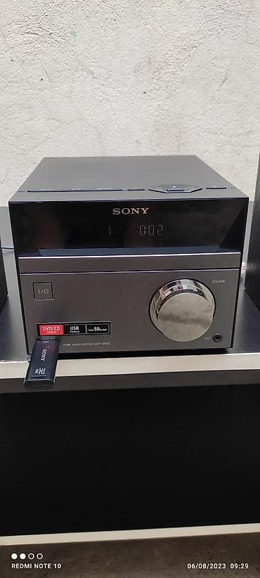 sony ses sistemi: Orginal Full kompilekt Musiqi mərkəzi SONY CMD-S40D USB Bluetooth — 10