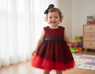 tünd qırmızı rənfli məktəbli forması: Don, Ziyafət, 9 - 12 ay — 2