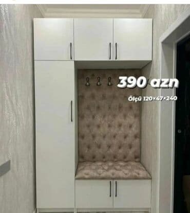 açılan stollar: Yeni, Açılan, 2 qapılı Düz dolab, Dəhliz dolabı, Azərbaycan — 4