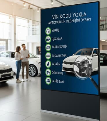 evlere su catdirilma: Xidmət: VIN kodu ilə avtomobil keçmişinin yoxlanması Təsvir: - — 2