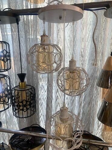 masaüstü çıraq: Çılçıraq, 3 lampa — 4