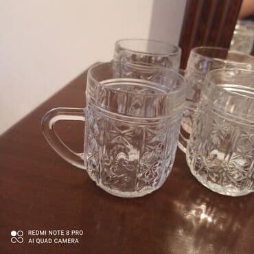 cay daslari satilir: Çay dəsti, Xrustal, 6 nəfərlik — 2