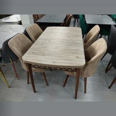 Masa və oturacaq dəstləri: Mətbəx üçün, Yeni, Açılan, Dördbucaq masa, 4 stul — 17