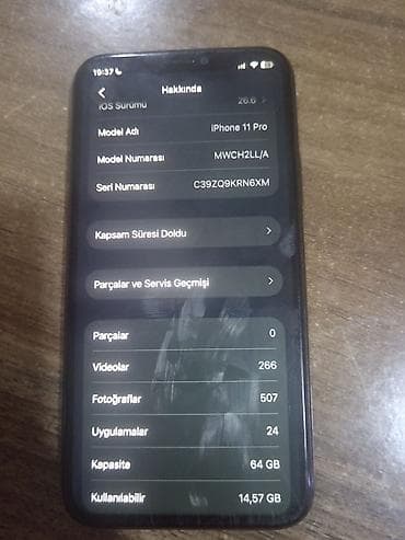 iphone 11 pro duos: IPhone 11 Pro, 64 GB, Space Gray, Face ID — 6