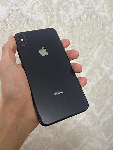 nar data nomre: IPhone Xs Max, 64 GB, Qara, Face ID — 2