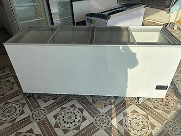 Ticarət üçün şüşə sürgülü qapaqlı dondurucu vitrin (ada tipli) — 1