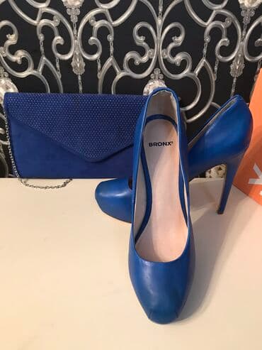 женские толстовки на молниями: Туфли, Размер: 39, цвет - Синий, Новый — 6