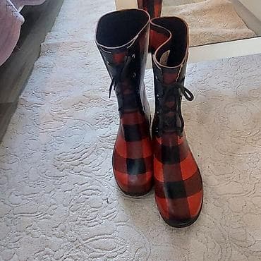 ayaggabı: Ölçü: 40, rəng - Qırmızı, İşlənmiş — 2