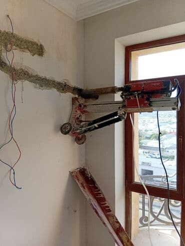 qabyuyan təmiri: #Betonkesme #betondeşmə Beton kubik kərpic - dən kəsim deşim — 19