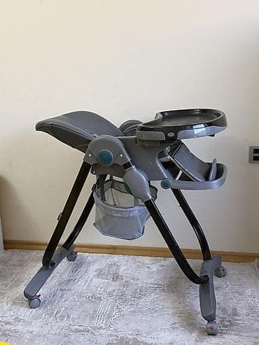 uşaq xalca: Uşaq yemək stulu – çoxfunksiyalı, tünd boz rəng Az istifadə olunub — 3