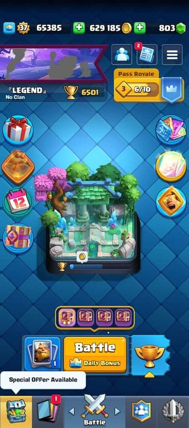 Clash Royale hesabı – yüksək səviyyəli oyun profili - Kral səviyyəsi