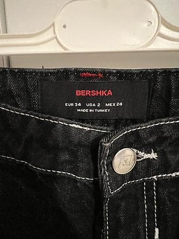 qara cins: Cinslər, Bershka, XS, rəng - Qara — 2