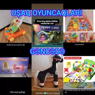 oyuncağ maşınlar: Oyuncaqlar uşaqlar üçün sekillerde qiymetler melumatlar qeyd olunub — 1
