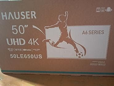 televizor jvc smart 109 cm: HAUSER 50" UHD 4K Smart TV – A6 Series (model: 50LE650US) - 50 düym — 1