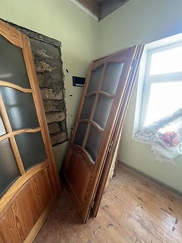 qaplar taxta: Qonaq otağı üçün İşlənmiş Otaq qapısı Zamok ilə, Zəmanətsiz, Ünvandan götürmə — 4