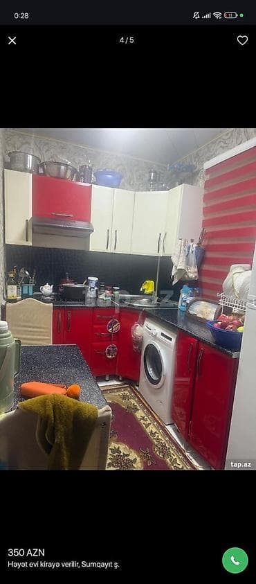 qazax kirayə ev: Həyət evi kirayə verilir, Sumqayıt şəhəri. - 3 otaqlı, geniş dəhlizli — 5