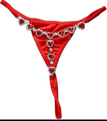 alt geyim: Məhsul: Bəzəkli qadın t-string/çıtır tanga dəbli dəst - Dizayn — 2