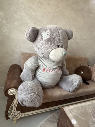 əkiz uşaq şəkilləri: Plyuş ayı 160 sm boyunda mene Hediyye edilib ev kiçikdi yer tutur deye — 1