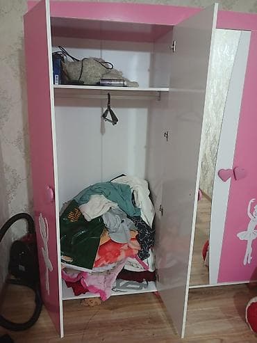 eyvan dolabı: Qız üçün, Yeni, 4 qapılı, Açılan, Düz dolab — 2