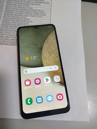 samsung tablet a 6: Samsung Galaxy A12, 32 GB, rəng - Qara, Face ID — 2