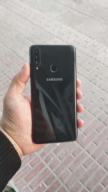 samsung telefon qiymətləri: Samsung Galaxy A20, 32 GB, rəng - Qara, Barmaq izi — 2