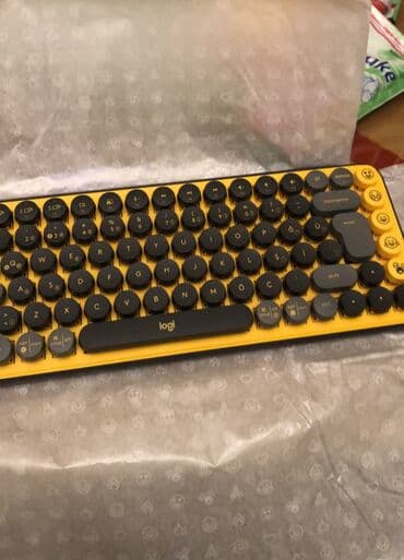 Təzə Logitech PoP klaviatura. Bluetooth la 3 cihaza goşulur. Əlave 4