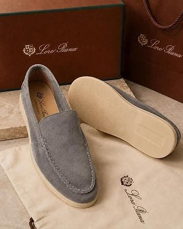 Loro Piana Summer Walk mokasinləri - Material: Zərif süet (üst — 6