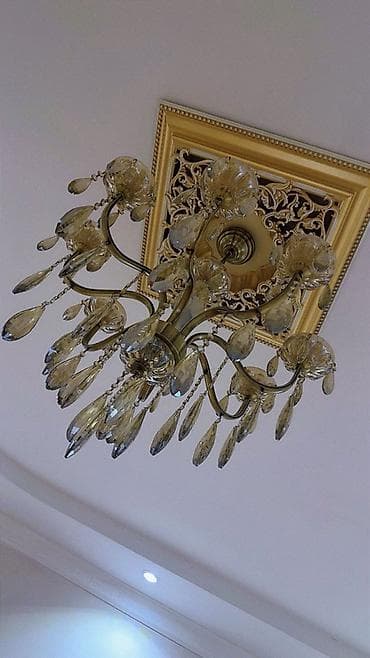 Çılçıraq, 10 və daha çox lampa, Metal