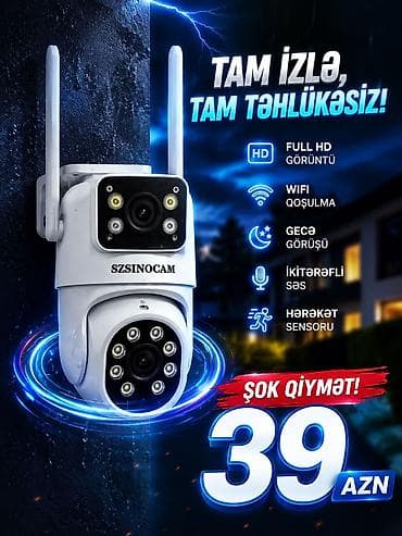 blic ip kamera: SZSINOCAM Wi‑Fi ağıllı təhlükəsizlik kamerası - Xarici/interyer — 2