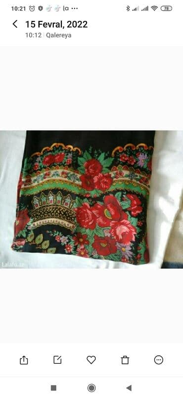 Qədimi tırmə şal, böyükdü, 50 man təzədi lalafo.az -da Qədimi tırmə şal, böyükdü, 50 man təzədi