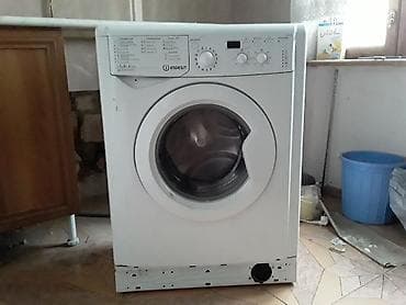 Ütülər və buxarlayıcılar: Indesit önyükləməli paltaryuyan maşın - Ön yükləmə, şəffaf iri lyuk - — 2