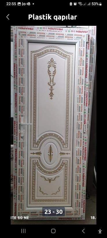 ucuz plastik qapi pencere: Yeni Plastik qapı 80x200 sm Zəmanətli, Pulsuz çatdırılma, Rayonlara çatdırılma — 14