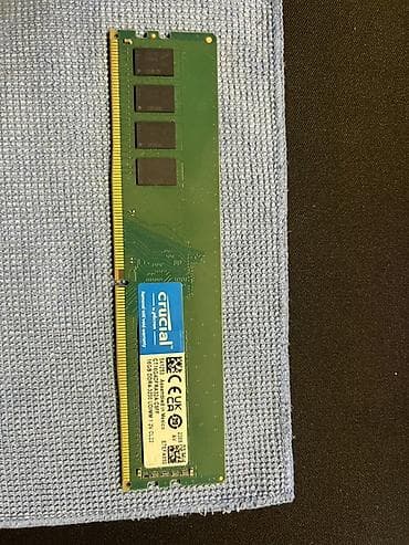 oyun ucun rul: Operativ yaddaş (RAM) Crucial, 16 GB, 2666 Mhz, DDR4, PC üçün — 1