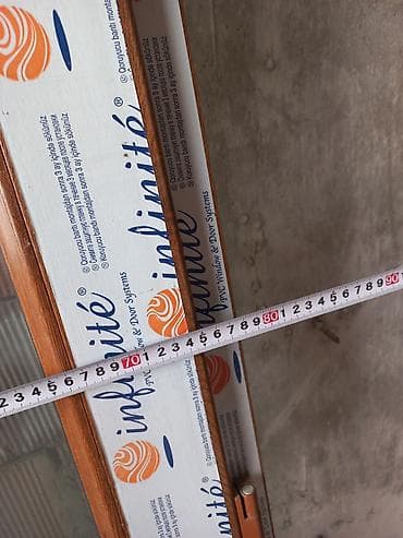 aboy dekor: PVC qapı-pəncərə bloku - Material: PVC profil (üzərində “Infinite” — 5