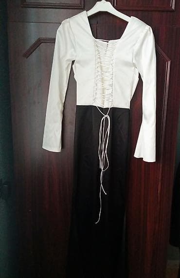 toy don: İki rəngli uzun ziyafət/libas - Model: Uzun, zərif kəsimli, ikirəng — 2