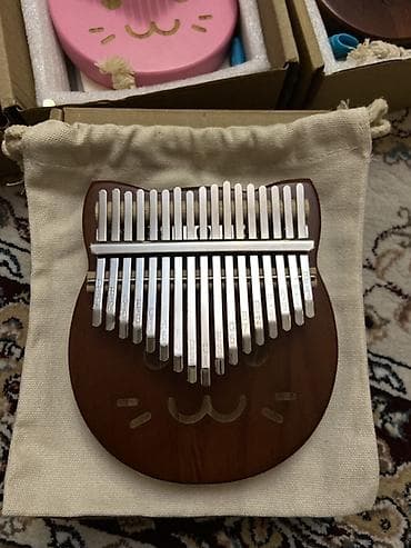 kalimba: Kalimba. Əla vəziyyətdə, yeni Pişik formalı yüksək keyfiyyətli — 2
