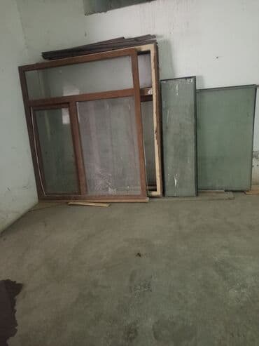 işlənmiş pəncərələr: İşlənmiş Pəncərə şüşəsi, Еni: 160 sm, Uzunluğu: 180 sm — 2