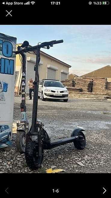 Elektrik skuter – off-road təkərlər və güclü asqı sistemi ilə - Güclü