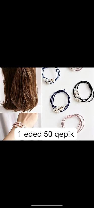 saç aksesuarları: Saç aksesuarları — müxtəlif modellər və qiymətlər - Rəngarəng saç — 4