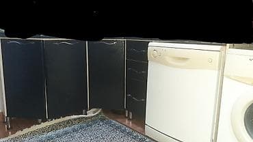 Mətbəx mebeli dəsti - Üst modul: krem rəngli, zərif naxışlı fasadlar